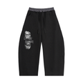 Plaid Waistband Barrel Sweatpants