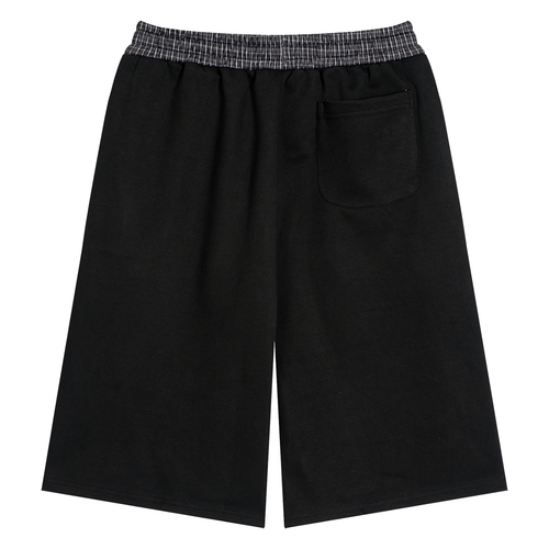 Unisex Plaid Waistband Shorts